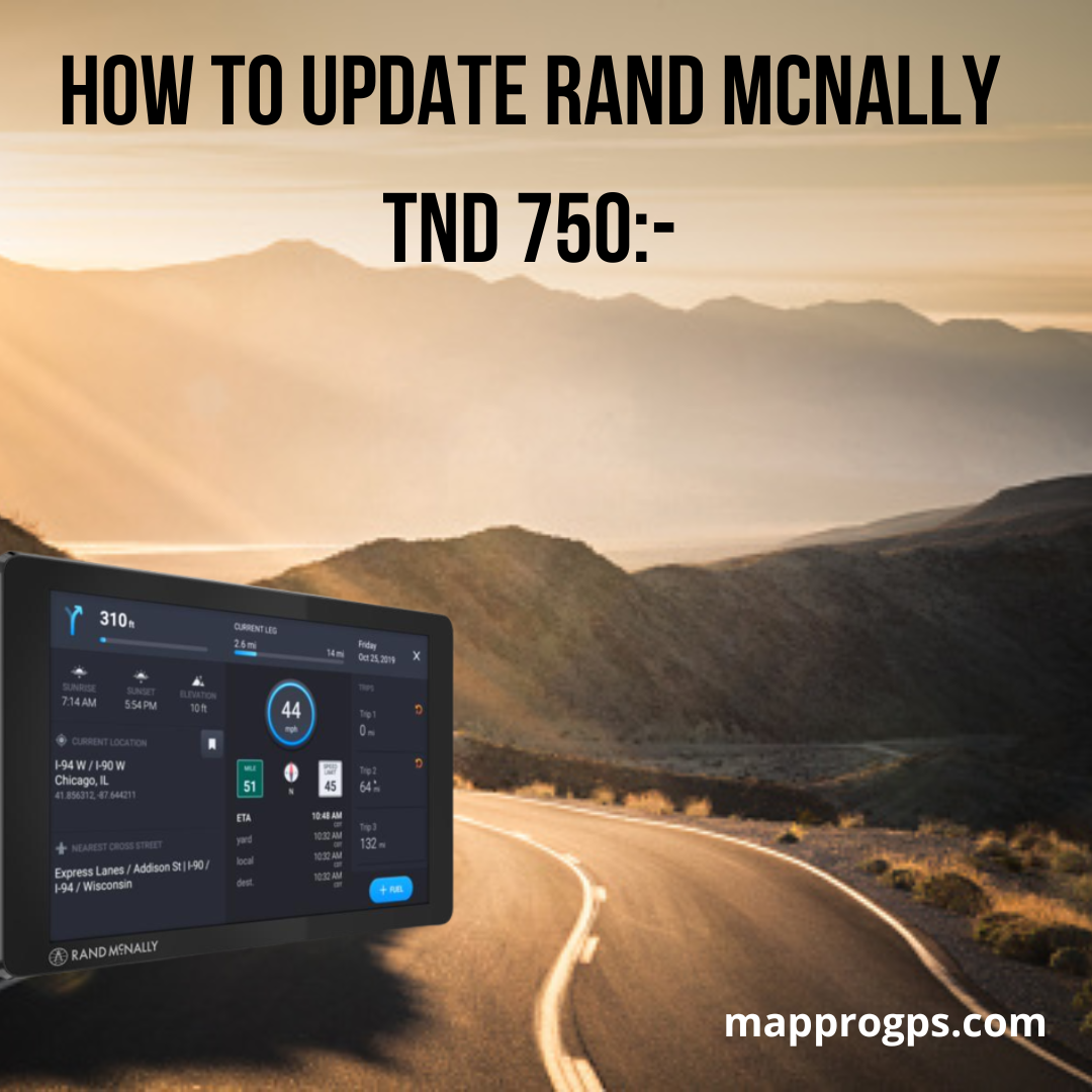 How to update rand McNally tnd 750