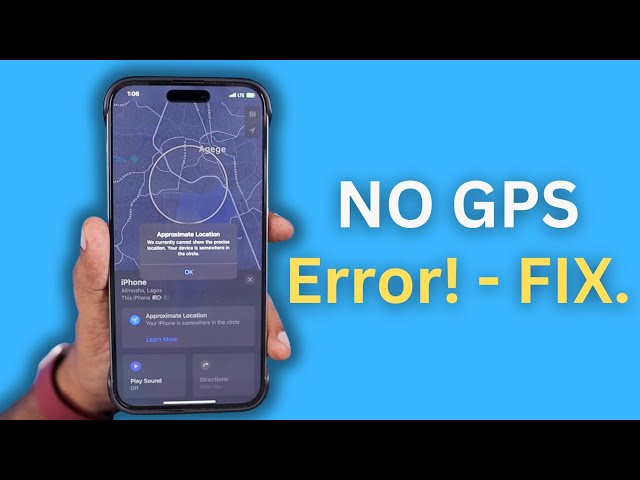 no data available on your gps